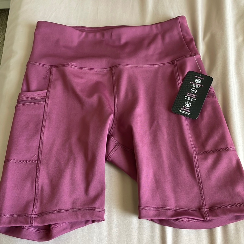 Pink biker shorts NWT